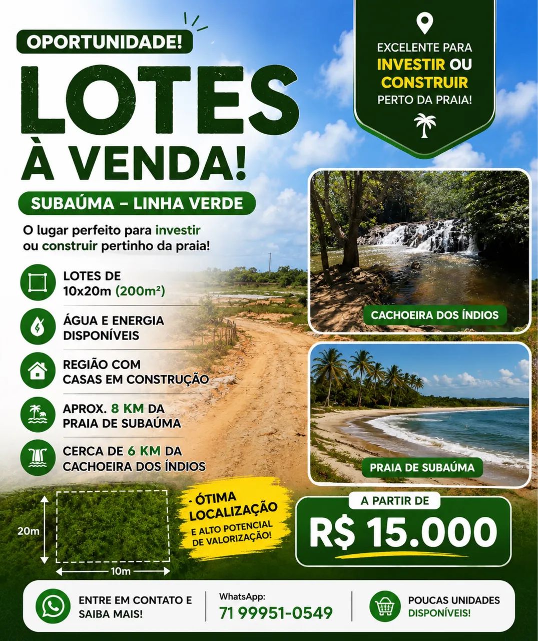 Lotes em Subaúma 