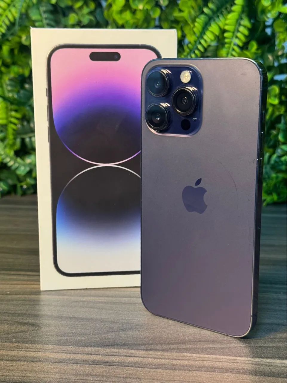IPHONE 14 PRO MAX 128gb DEEP PURPLE IMPECÁVEL COM CAIXA E GARANTIA  - Foto 2