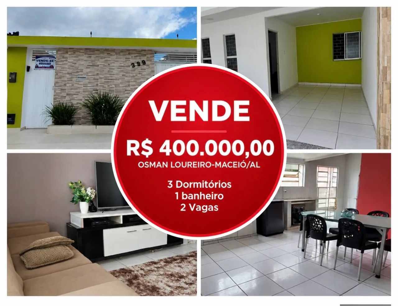 VENDO CASA NO OSMAN LOUREIRO !!