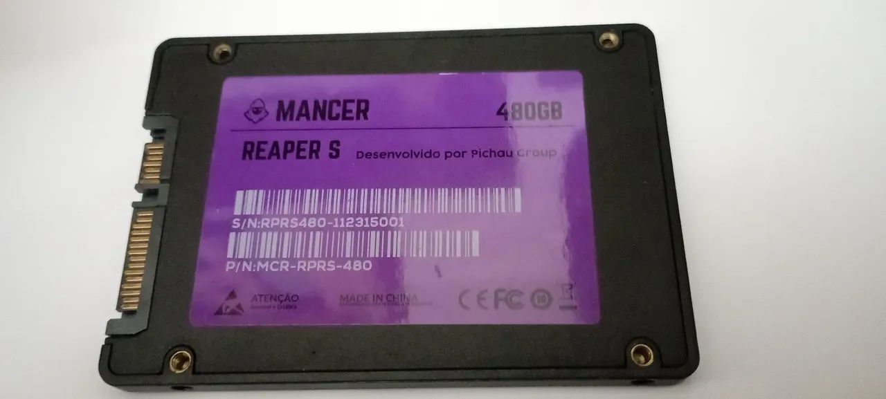 **PraSair** Ssd 480gb MCR-RPRS-480 (com defeito) reconhecendo na Bios e Linux