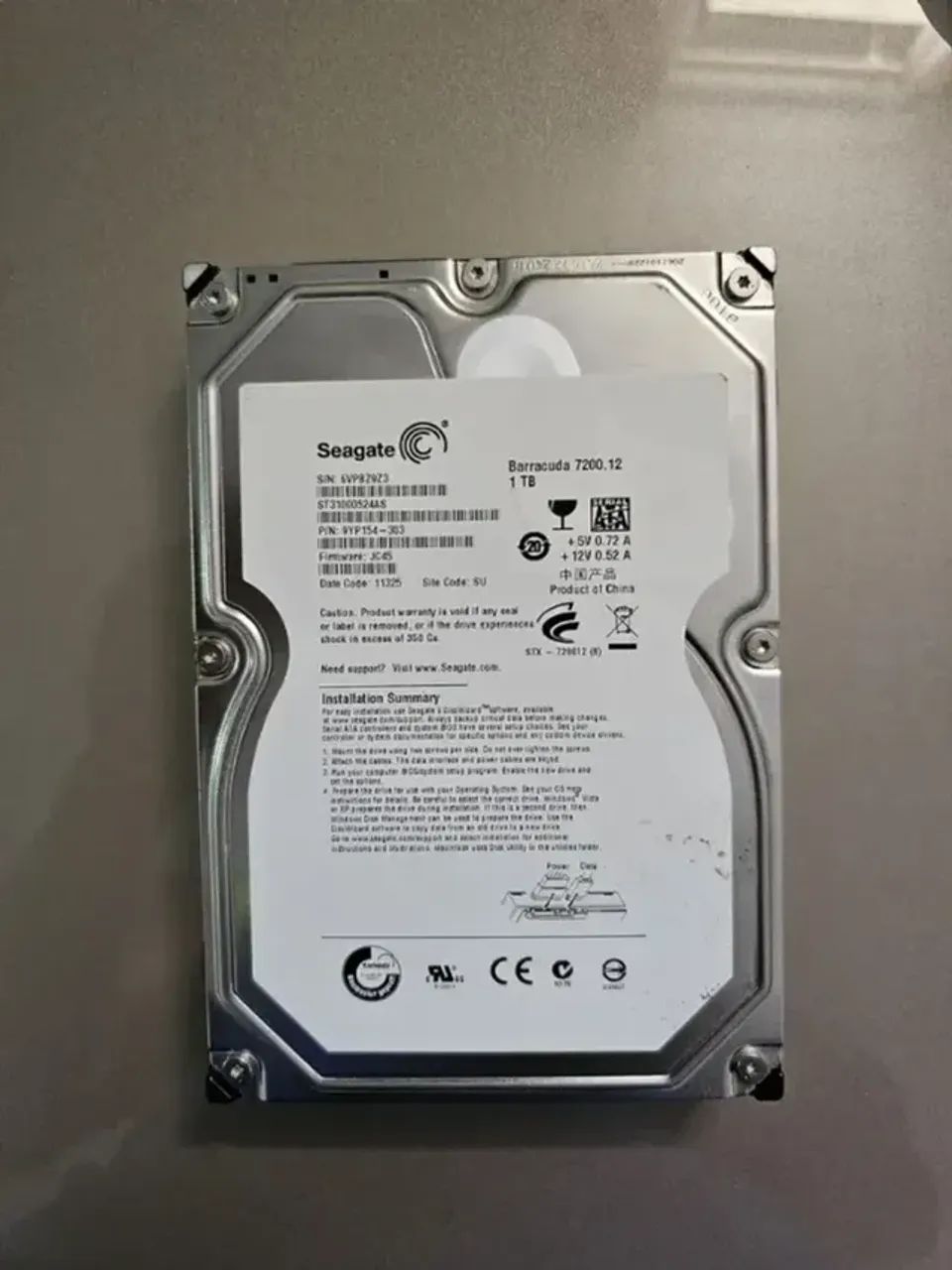 HD Seagate 1 TB Computador / Servidor