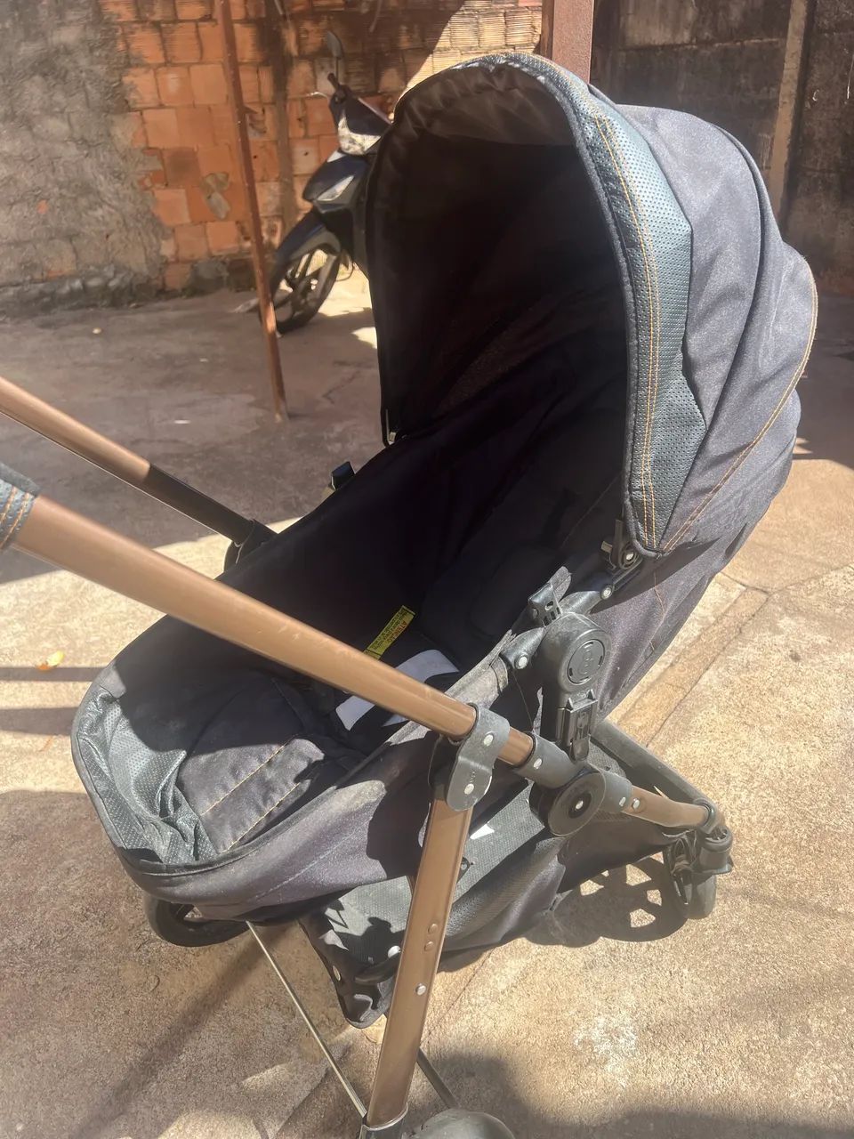 Carrinho e bebê conforto galzerano  - Foto 4