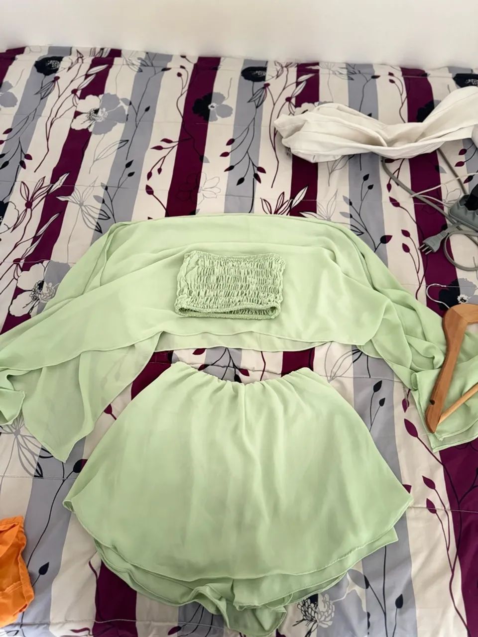 Conjunto short saia e cropped  - Foto 2