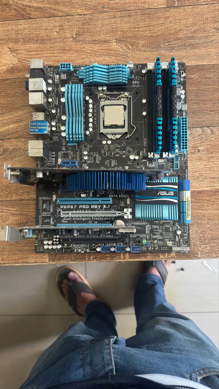 Kit, placa mae , processador, placa de video e memória. - Foto 4