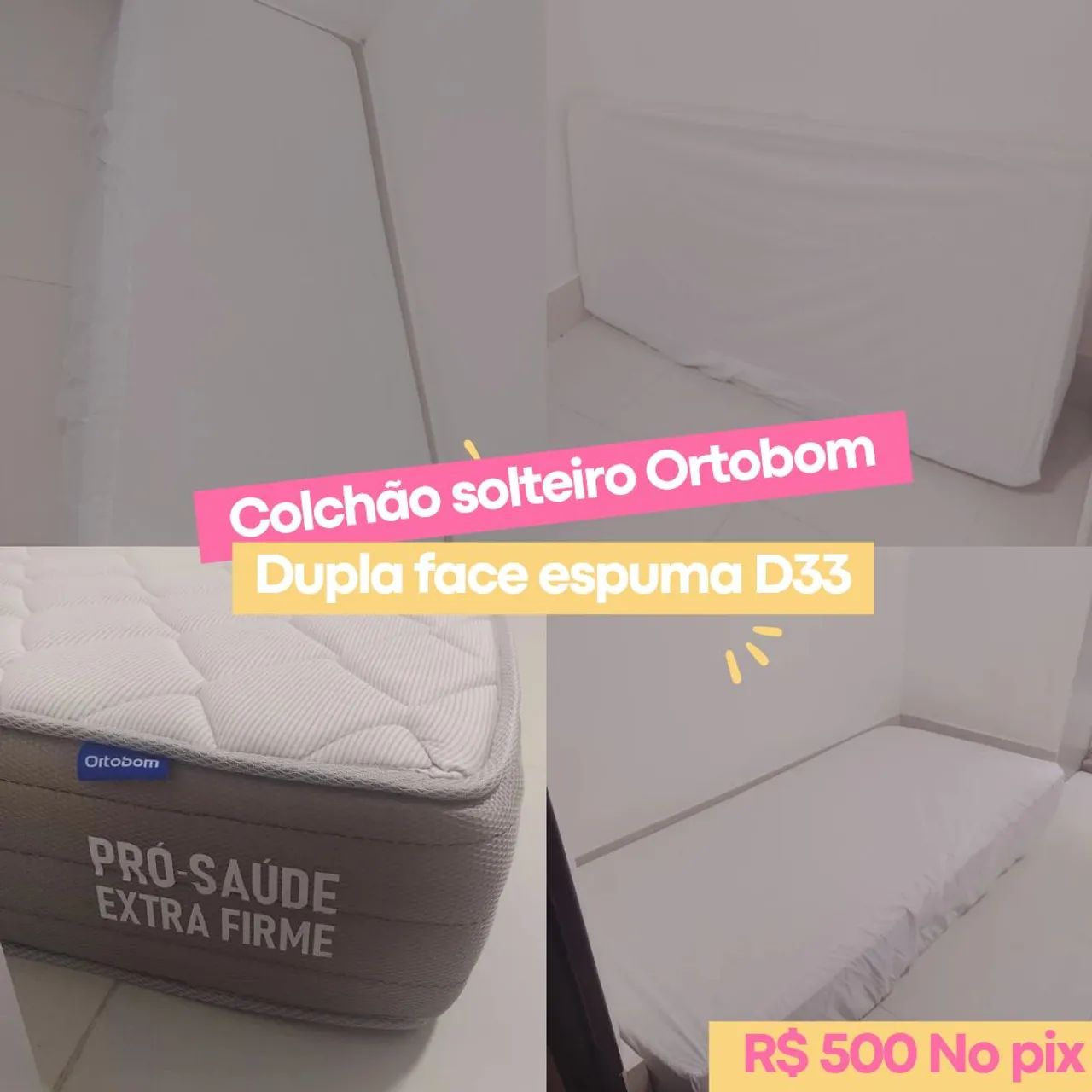 Colchão ortobom solteiro 