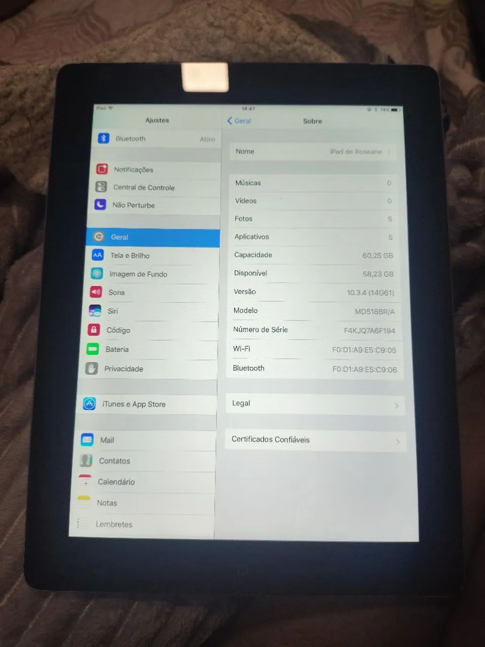 iPad 4 em perfeito estado  - Foto 2