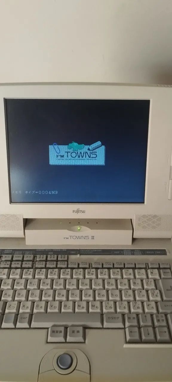 FM Towns Notebook Modelo SN34 - 486 com Leitor Bluescsi externo/maleta/manual/mouse/cabos - Foto 2
