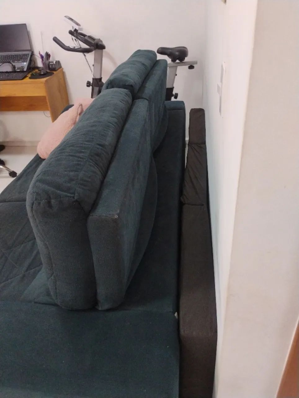 **SOFÁ RETRÁTIL e RECLINÁVEL** marinho  - Foto 3