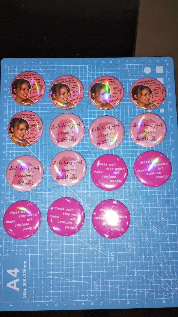 Broches Bottons Personalizados 44mm - Foto 4