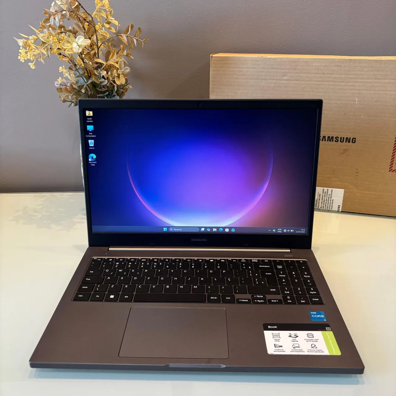 Notebook Samsung Core i3 11ª Geração 8GB RAM SSD NVMe FullHD