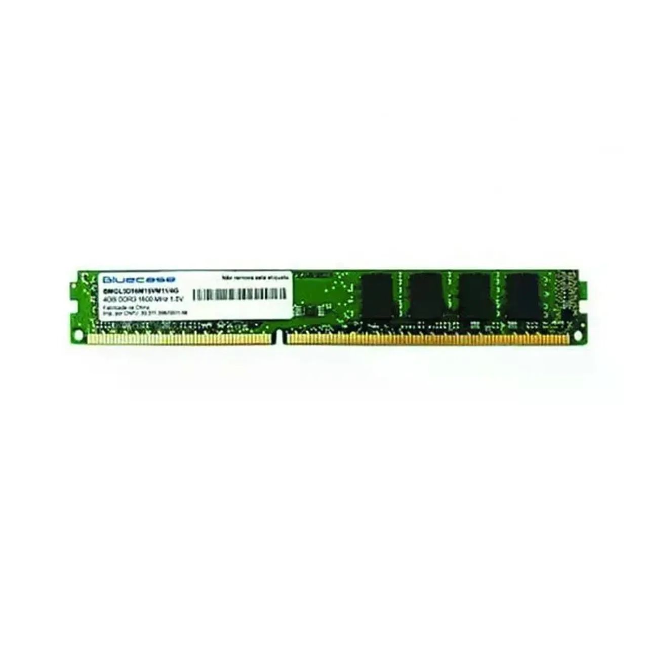 Memória ram 4gb ddr3 1333 mhz bluecase 