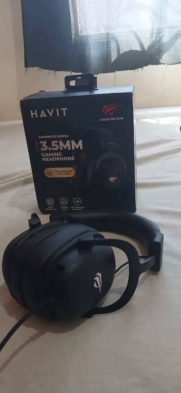 Fone gamer havvit preto  - Foto 5