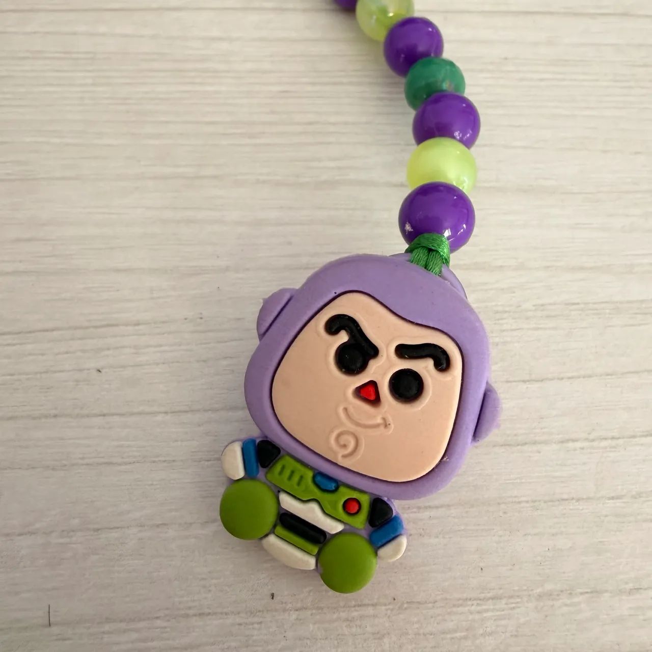 Prendedor de chupeta artesanal - Buzz Lightyear - Foto 2