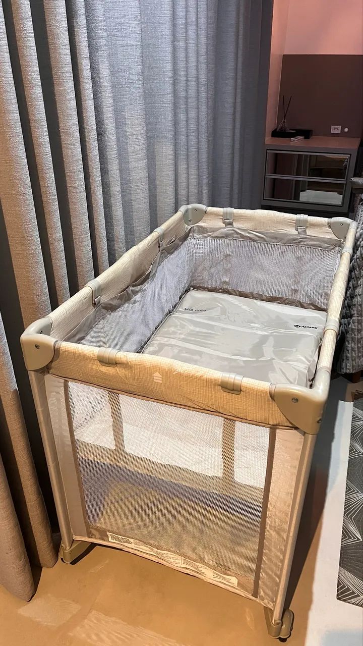 Berço Safety 1st, Mini Play, 0 a 15kg, Soft Beige - Foto 5