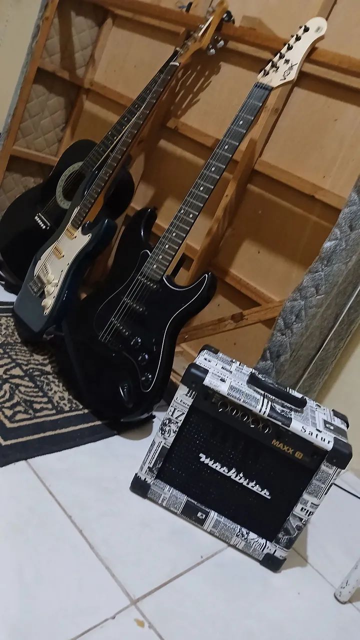 STATOCASTER VOIK 100 BLACK NOIR GLOSS - Foto 3