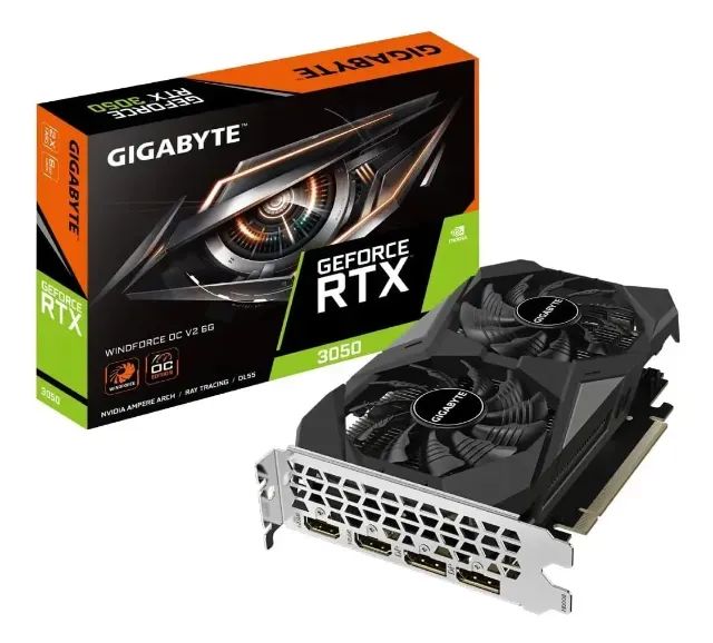 Placa De Vídeo Gigabyte Geforce Rtx 3050 6gb, na garantia com nota