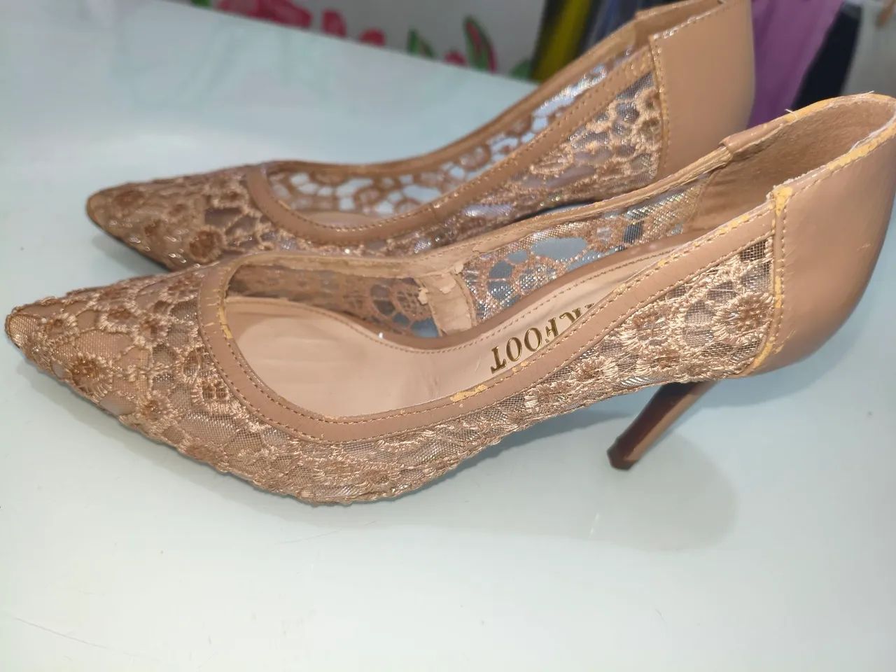 Sandália Scarpin renda - Foto 5