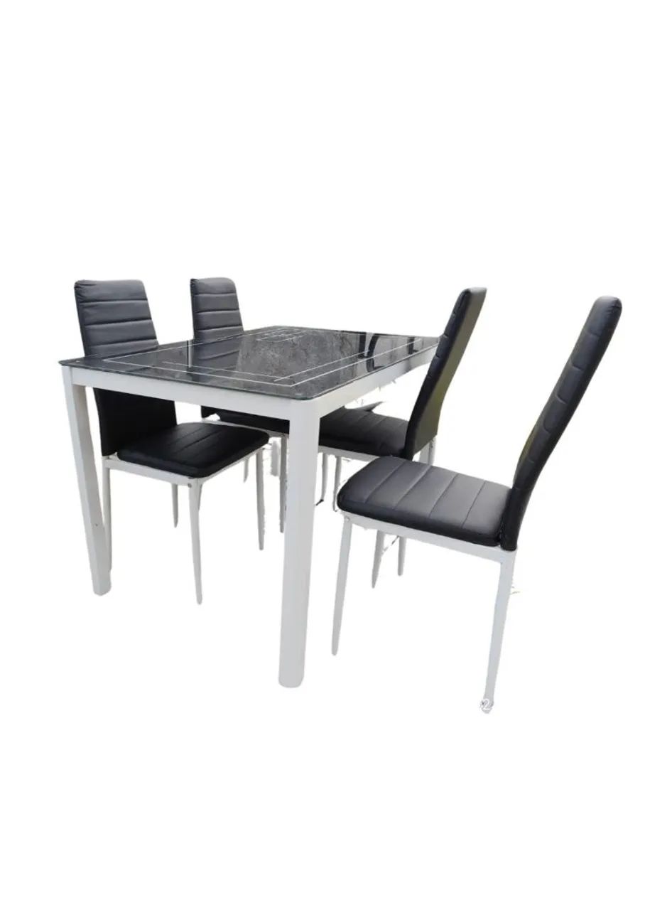 Mesa de vidro com 4 cadeiras  - Foto 3