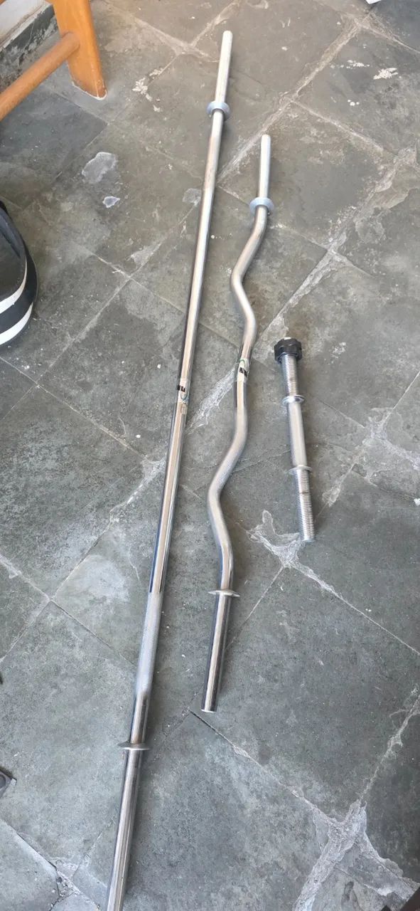 Barras para anilhas musculação - Foto 2