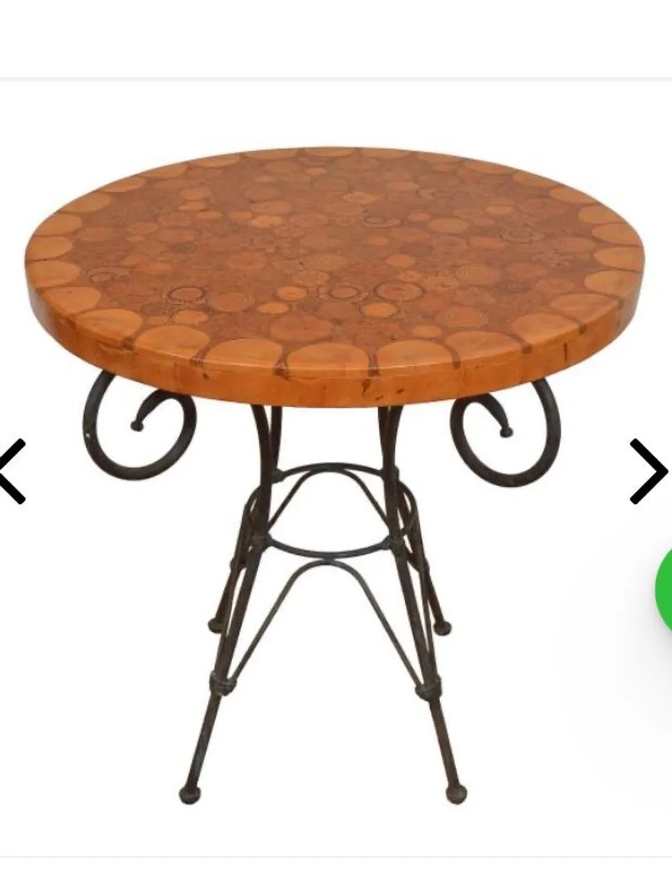 Magnífica mesa de apoio de formato circular - Foto 4