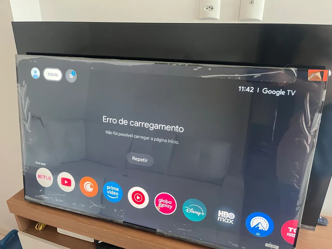 Tv led 55 polegadas TCL 4k Bhuetooth nova plástico garantia 10 meses - Foto 2