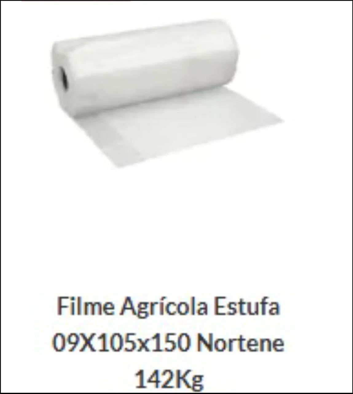 Filme agricola estufa 09x105x150 Nortene