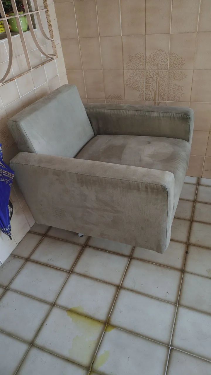 Poltrona Giratória de veludo - Foto 2