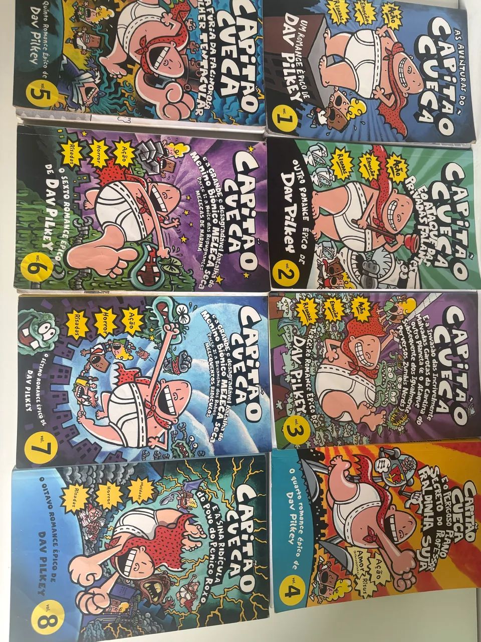 Livros Capitão Cueca, do 1 ao 8 - Foto 2