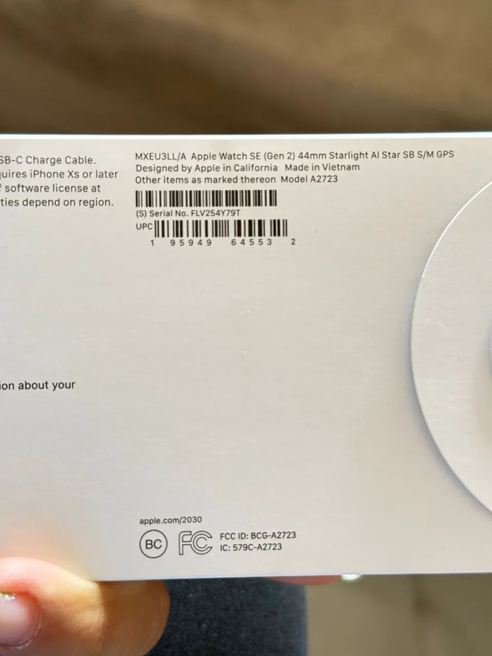 APPLE WATCH SE 2 44MM GPS STARLIGHT - Foto 3