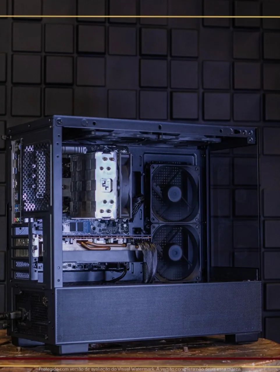 Setup Ryzen 5 5500, 32gb, 1tb SSD, RX 5700 XT, Cooler AG400, Fonte 650W, Gab. Cube - Foto 4