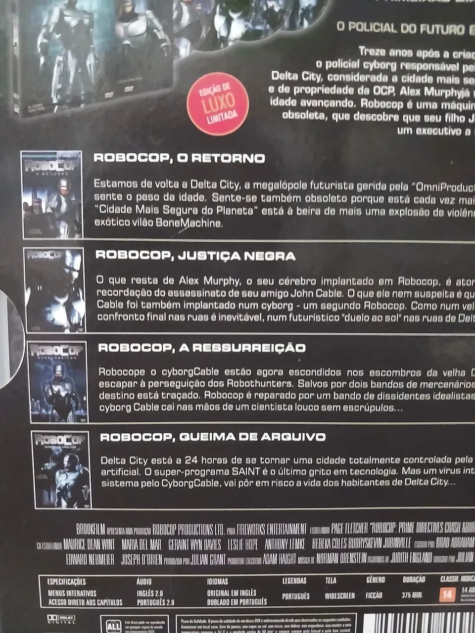 DVD - Robocop Primeiras Diretrizes - Série Completa 4 DVD Original  - Foto 5