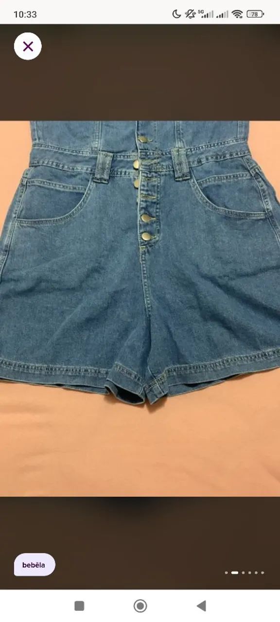 Macacão jeans mole - Foto 3