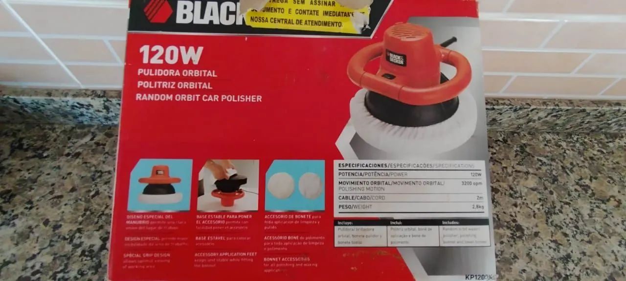 Politriz / Polidora Orbital Black & Decker 120W - Foto 4