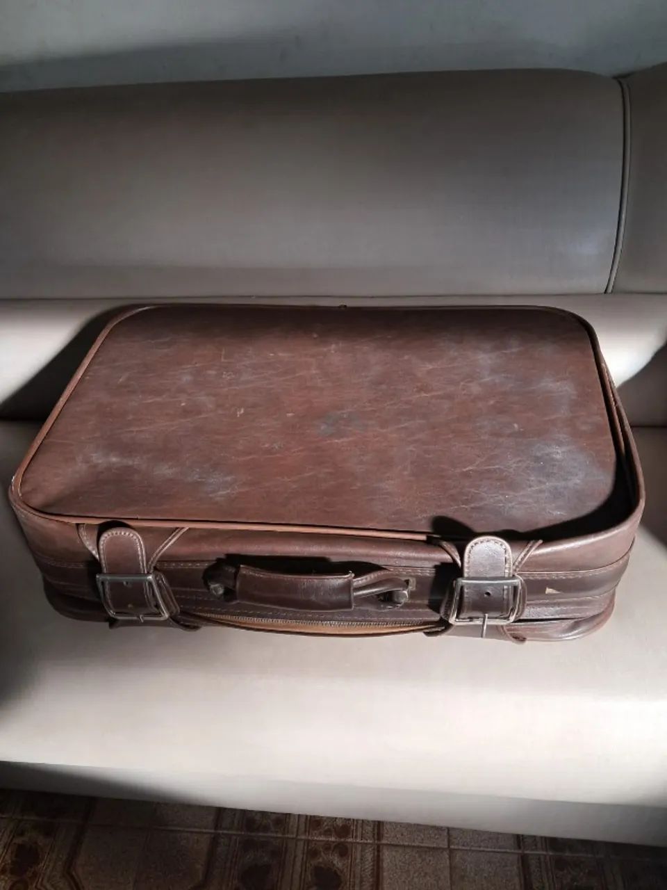 Mala de couro Kelson´s antiga vintage anos 60 e 70 - Foto 2