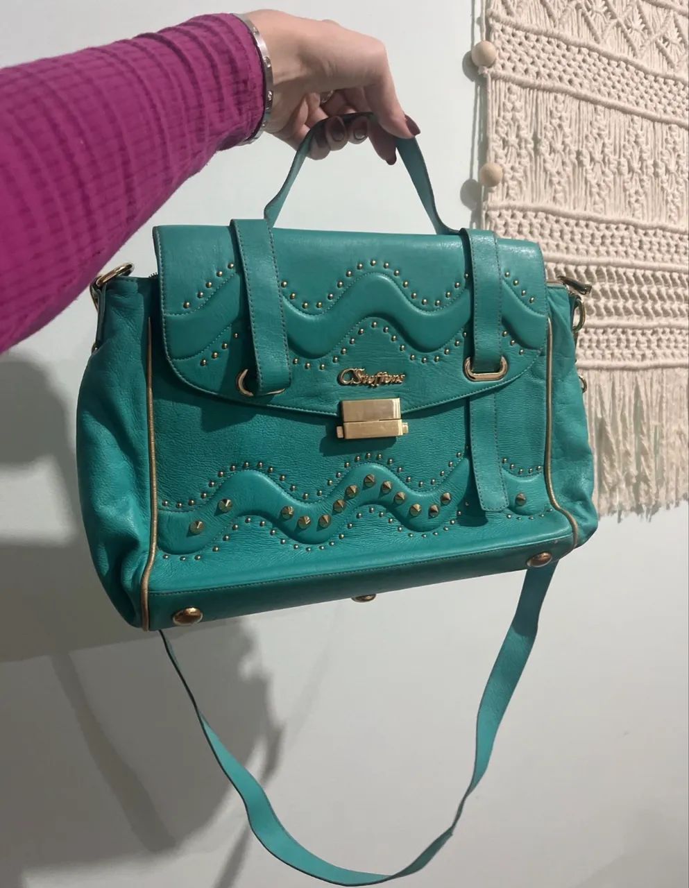 BOLSA DE COURO CARMEN STEFFENS