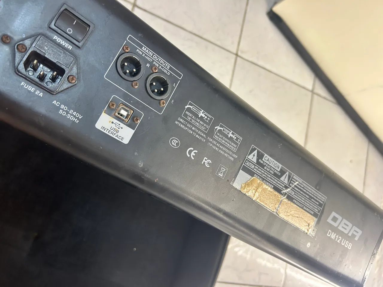 Vendo Mesa de Som DBR 12 Canais USB/BT - Foto 2