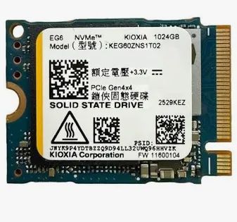 SSD 1tb 2230 kioxia testado com Windows.