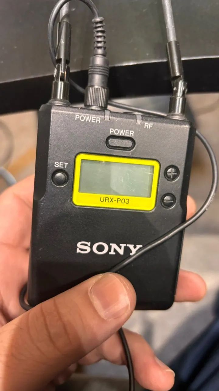 Lapela Sony URX P03 - Microfones e Gravadores - Vila Nogueira