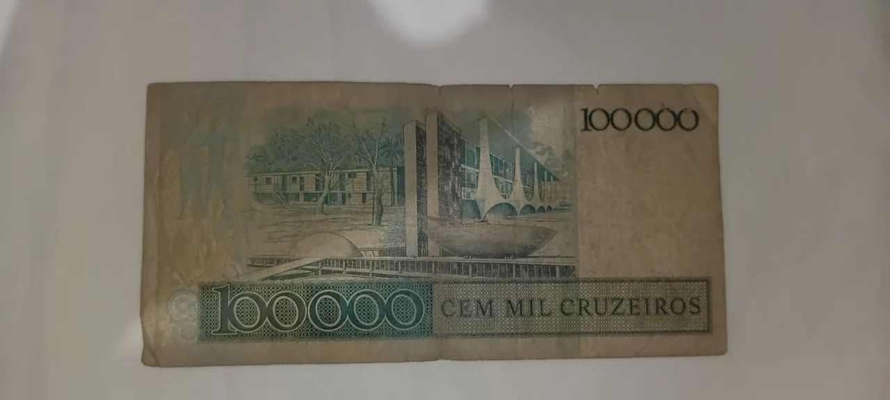 Nota de 100.000 Cruzeiros  - Foto 2