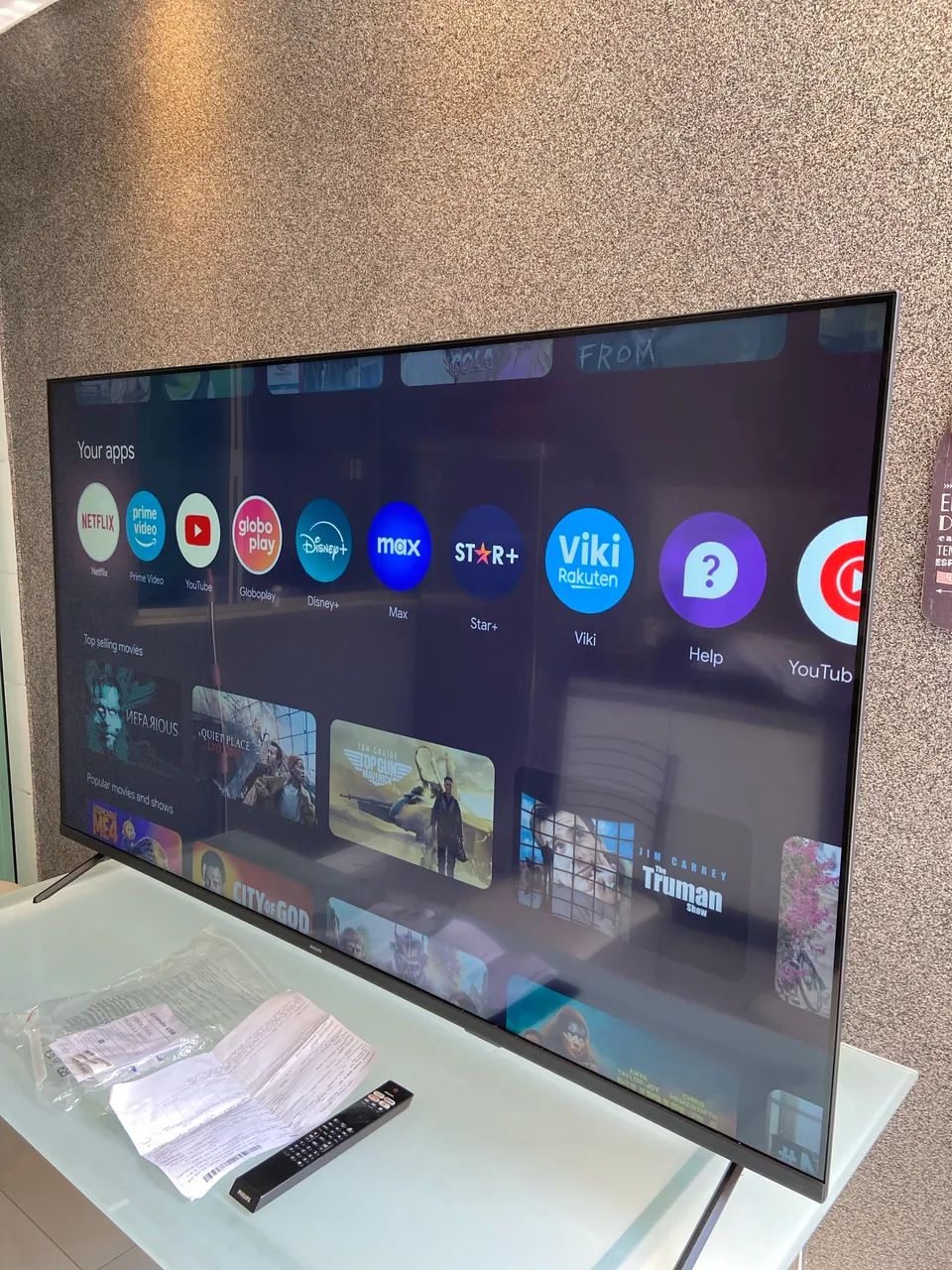 SMART TV 55 Polegadas 4K UHD GOOGLE TV  - Foto 4