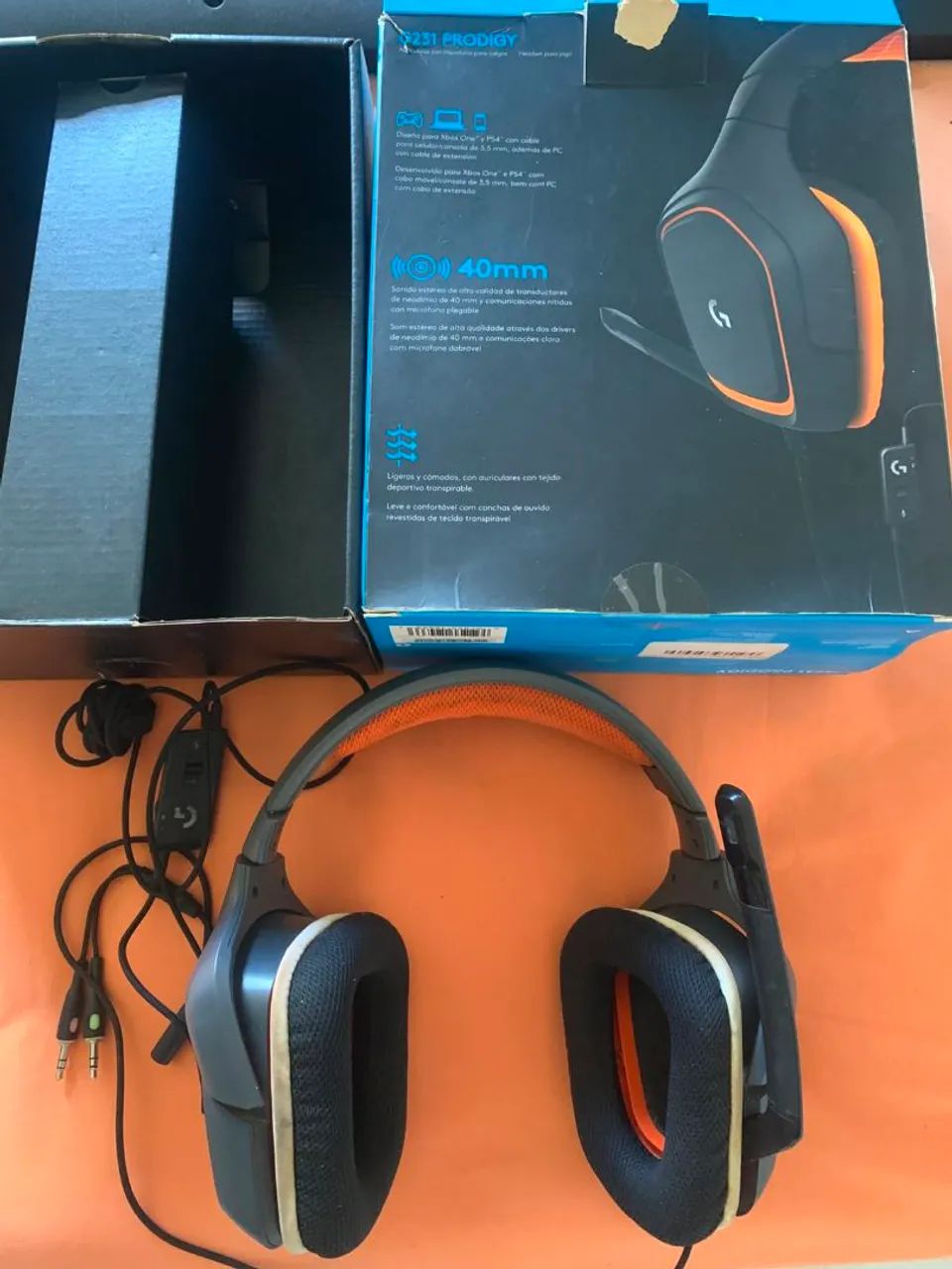 Headset Gamer Logitech G231 Prodigy + Caixa - Funciona 100% - Foto 2