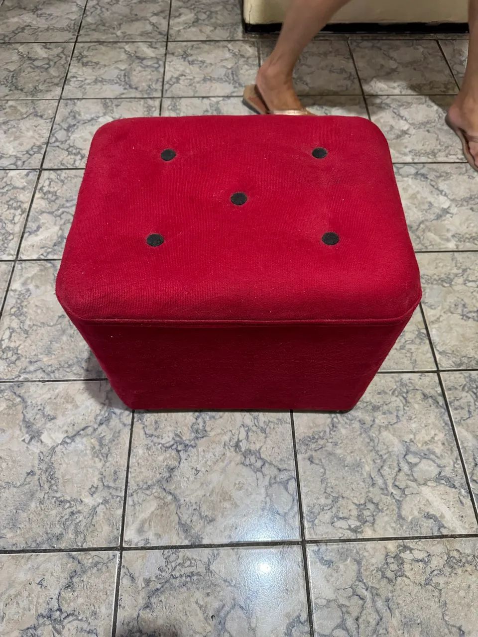 Vendo puff vermelho - Foto 3
