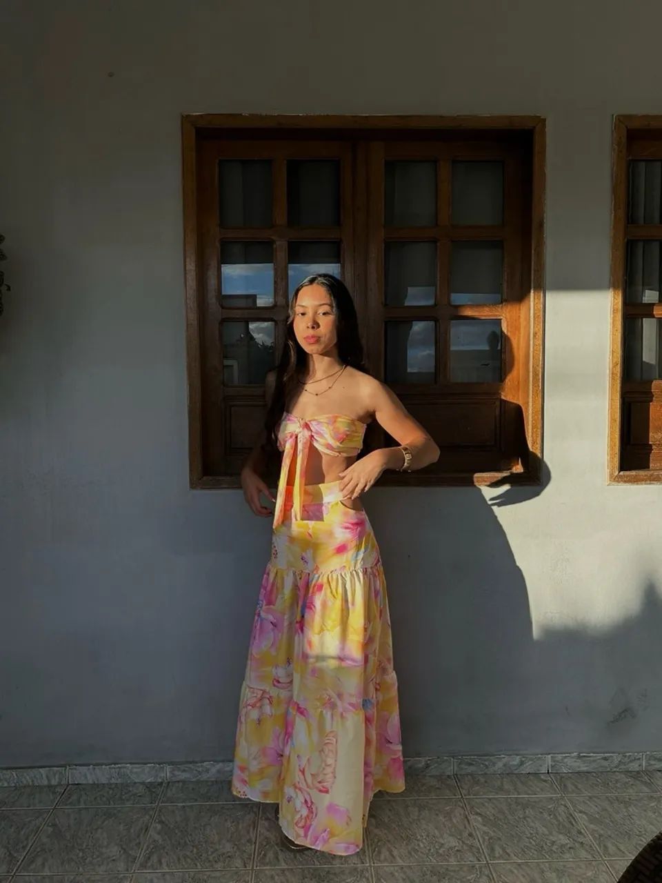 Conjunto Amarelo Verão 