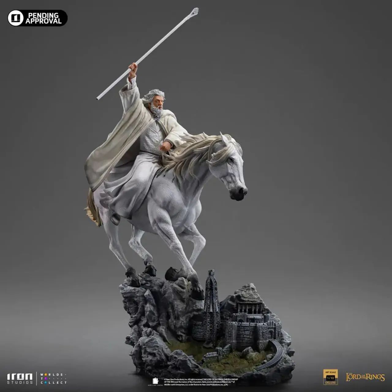 Iron Studios Gandalf o Branco e Shadowfax O Senhor dos Anéis 1/10 CCXP 2024 - Foto 2