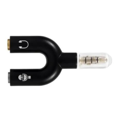 Adaptador Splitter De Fone E Microfone Headset Áudio P2 X P3 Cores - Foto 3