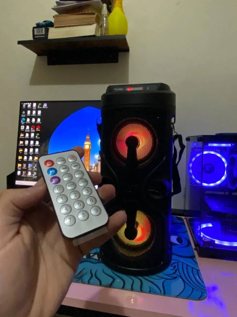 ? CAIXA DE SOM BLUETOOTH COM KARAOKÊ - Foto 2