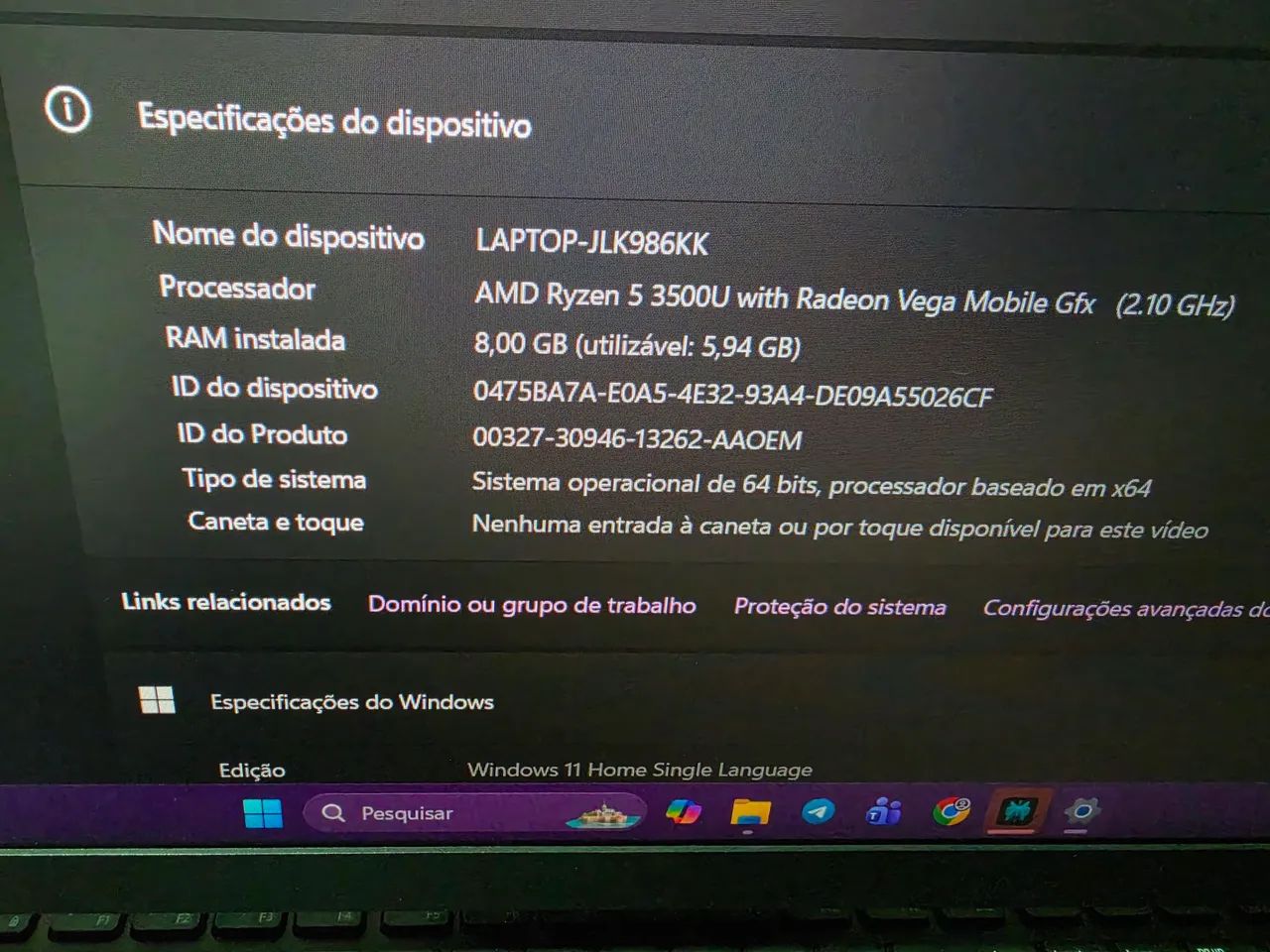 Notebook Acer Aspire 3 Ryzen 5 SSD - Foto 5