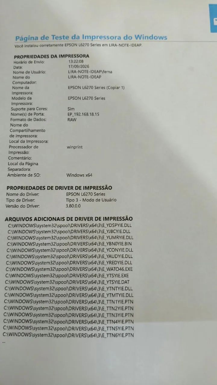 Impressora Epson L6270 em excelente estado (com capa grátis) - Foto 3