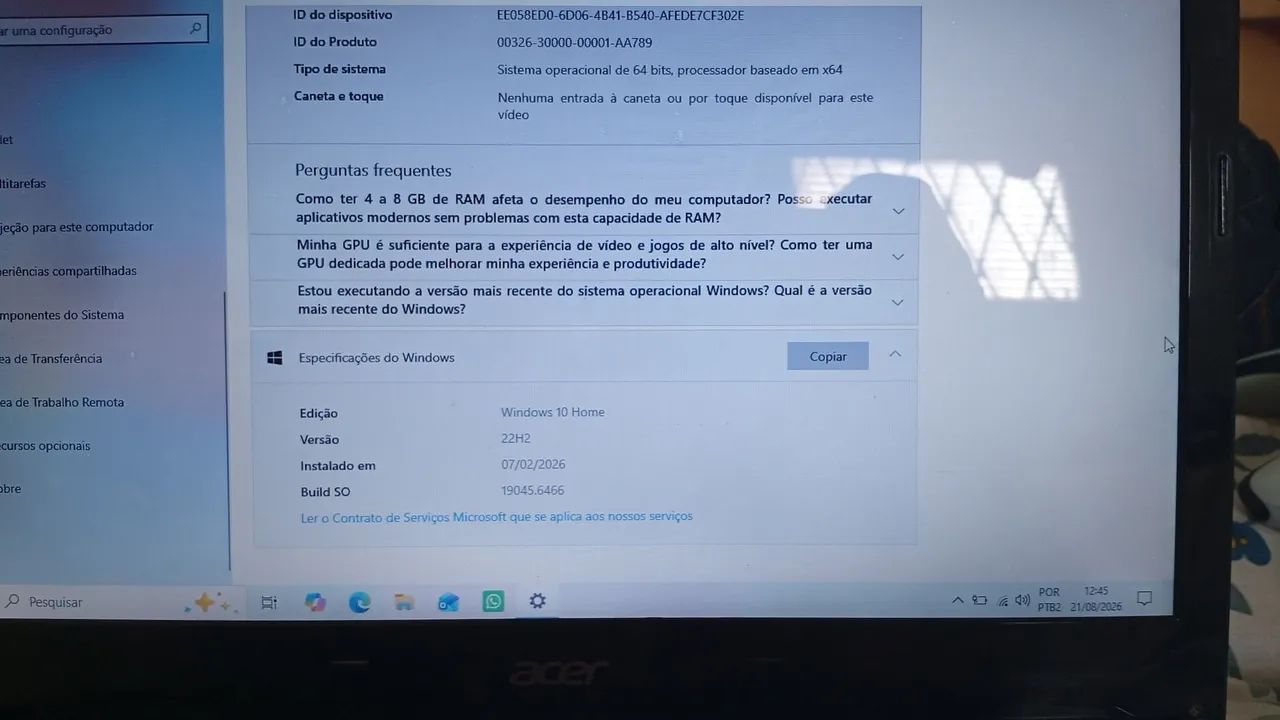 Acer Aspire 4739 i3 6GB RAM - Notebook Funcionando - Foto 3