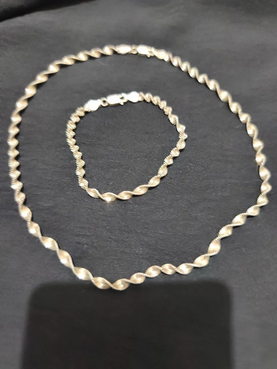Corrente + Pulseira Prata 925 
